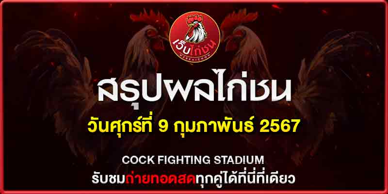 สรุปผลไก่ชน9267