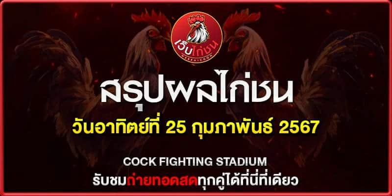 โปรแกรม ไก่ชน ศุกร์นี้260267