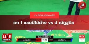 ยก 1 แชมป์ไม้ด่าง vs ป ณัฎฐนิช ชิง 2,200,000 บาท