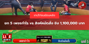 เทปย้อนหลัง ยก 5 เพชรกำไร vs สิงห์หมัดสั่ง ชิง 1,100,000 บาท