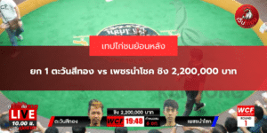 ยก 1 ตะวันสีทอง vs เพชรนำโชค ชิง 2,200,000 บาท