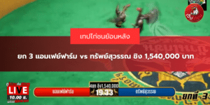 ยก 3 แอมเฟย์ฟาร์ม vs ทรัพย์สุวรรณ ชิง 1,540,000 บาท