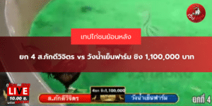 ยก 4 ส.ภักดีวิจิตร vs วังน้ำเย็นฟาร์ม ชิง 1,100,000 บาท