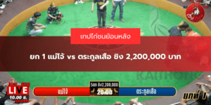 ยก 1 แม่โจ้ vs ตระกูลเสือ ชิง 2,200,000 บาท