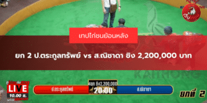 ยก 2 ป.ตระกูลทรัพย์ vs ส.ณิชาดา ชิง 2,200,000 บาท