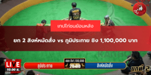 ยก 2 สิงห์หมัดสั่ง vs ภูมิประทาย ชิง 1,100,000 บาท