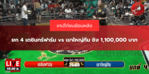 ยก 4 เตชินทร์ฟาร์ม vs เขาใหญ่ทีม ชิง 1,100,000 บาท